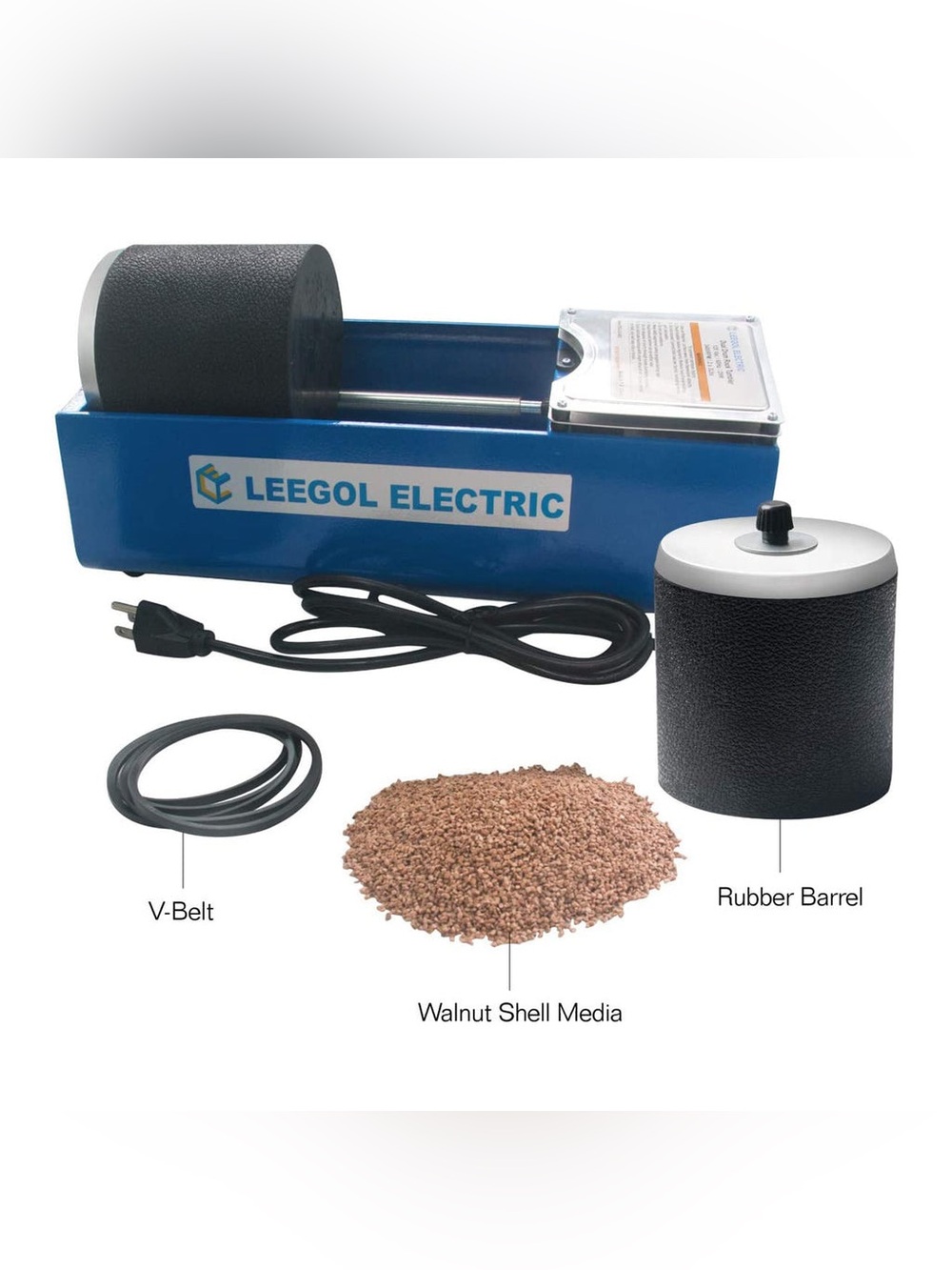 Leegol Electric Rotary Rock Tumbler Double Drum 6LB Lapidary Polisher
